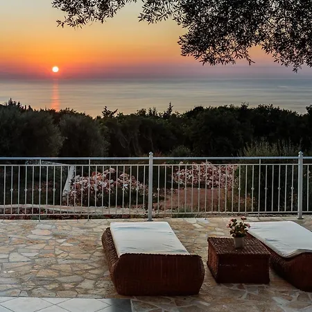 فيلة Fiscardo Luxury Stone Alex ,with Sunset View! *