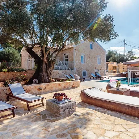 Fiscardo Luxury Stone Alex ,with Sunset View! فيسكاردو