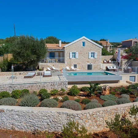 Villa Fiscardo Luxury Stone Alex ,with Sunset View! Fiszkárdo