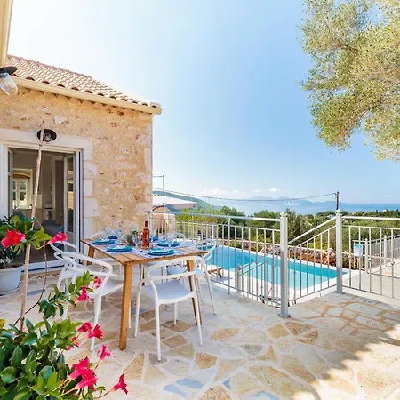Fiscardo Luxury Stone Alex ,with Sunset View! Vila