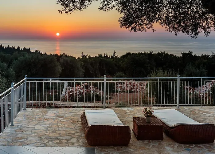 Villa Fiscardo Luxury Stone Alex ,with Sunset View! *